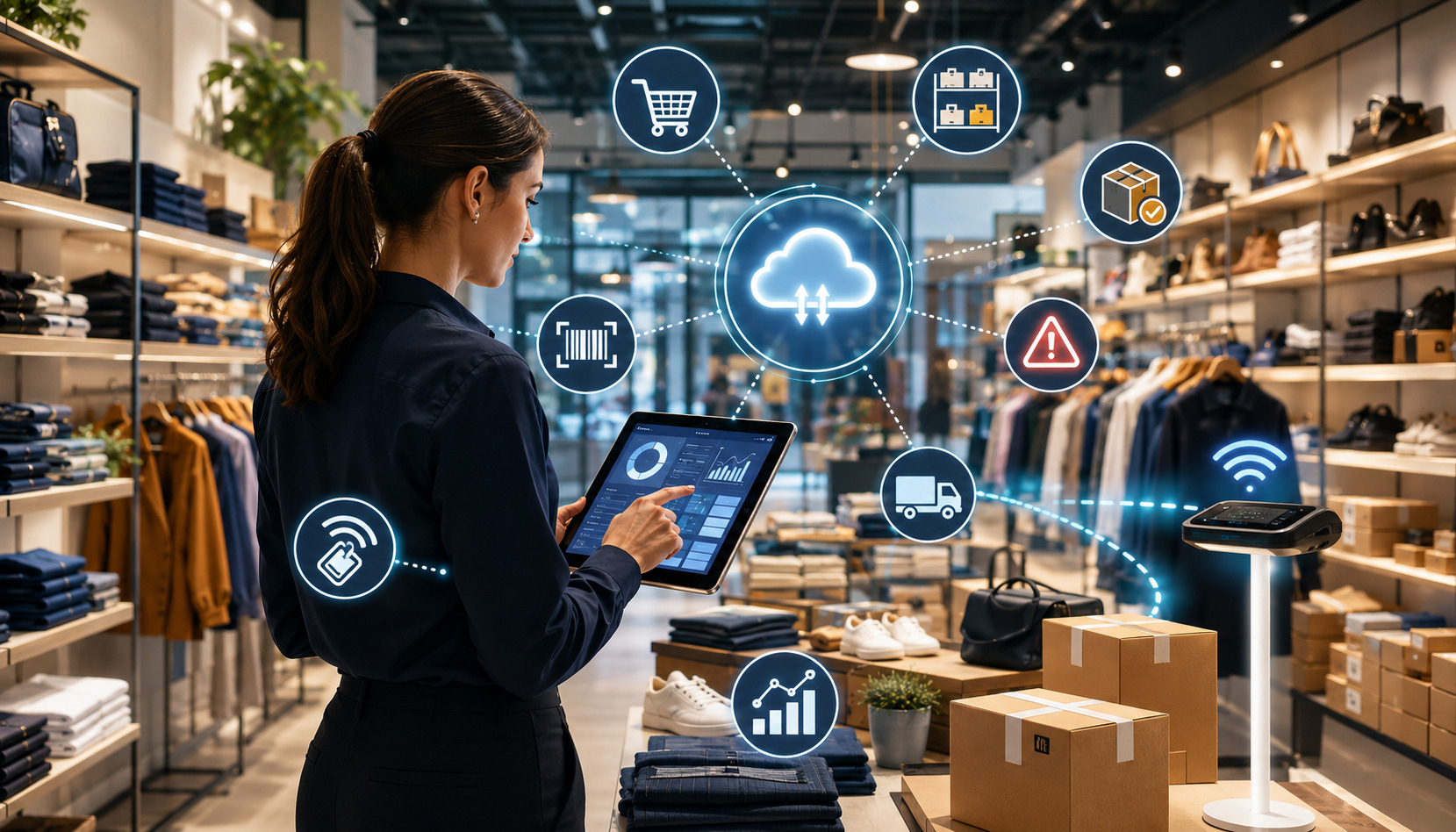 Real-time inventory tracking in a modern retail store