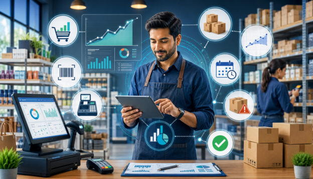 POS analytics dashboard for inventory forecasting and stock planning